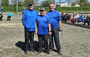 Le Pétanque Club de la Baie remporte le Championnat Départemental Triplettes Vétérans