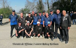 Championnat Régional Vétéran - Résultats du 8 Avril 2025