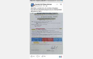 Liste des équipes inscrites au championnat 22 triplettes promotion à TREGUEUX les 21 et 22 mars 2026