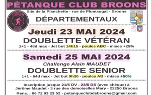 Départemental Doublette Vétéran à Broons