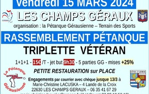 Triplette Vétérans aux Champs Géraux