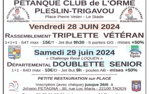 Doublette Sénior à Pleslin-Trigavou