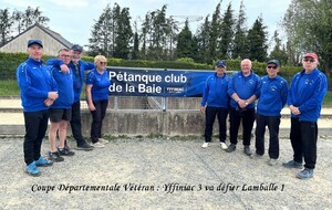 Coupe Départementale Vétéran - 3 équipes d'Yffiniac en lice