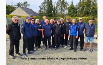 Yffiniac 1 s'impose contre Plouisy 2 au 1er Tour de Coupe de France Vétéran, Yffiniac 2 s'impose et Yffiniac 3 s'incline...