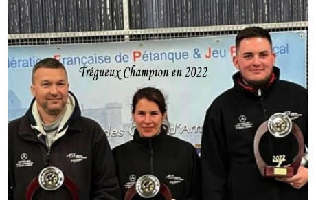 Le Championnat Départemental Senior Triplettes Mixtes initialement prévu à Yffiniac aura lieu à Loudéac les 25 et 26 mars 2023