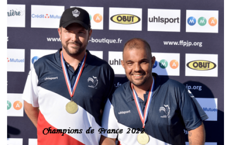 Equipes d'Yffiniac au Championnat 22 Doublette Senior Masculin à TREGUEUX le 1er Avril 2023