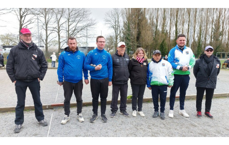 Championnat Doublette Senior Masculin et Individuelle Féminin à Trégueux le 2 Avril 2023 