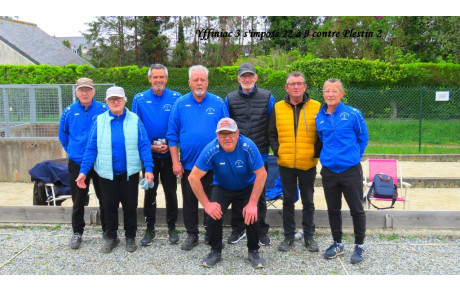 Résultats des Barrages de la Coupe Départementale Vétérans le 28/04/2023