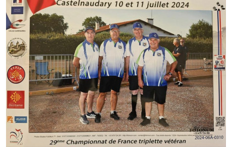 Championnat de France Triplette Vétéran à Castelnaudary