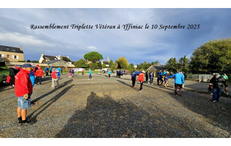 Résultats du Concours Triplette Vétéran à Yffiniac le 10 Septembre 2025