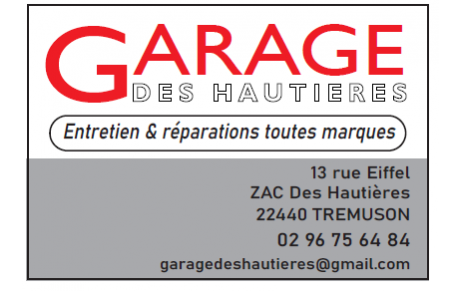 GARAGE DES HAUTIERES